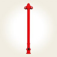 Hidrant suprateran, neretezabil, A.I. - 1.25m -cot cu picior DN 65/80 (IIB)