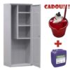 Dulap metalic obiecte curatenie AS100 - cadou!!! (1 SET (Galeata-Storcator+Mop) - Detergent dezinfectant 5 Litri)